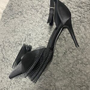 Elegant Black Bow Women's Shoe